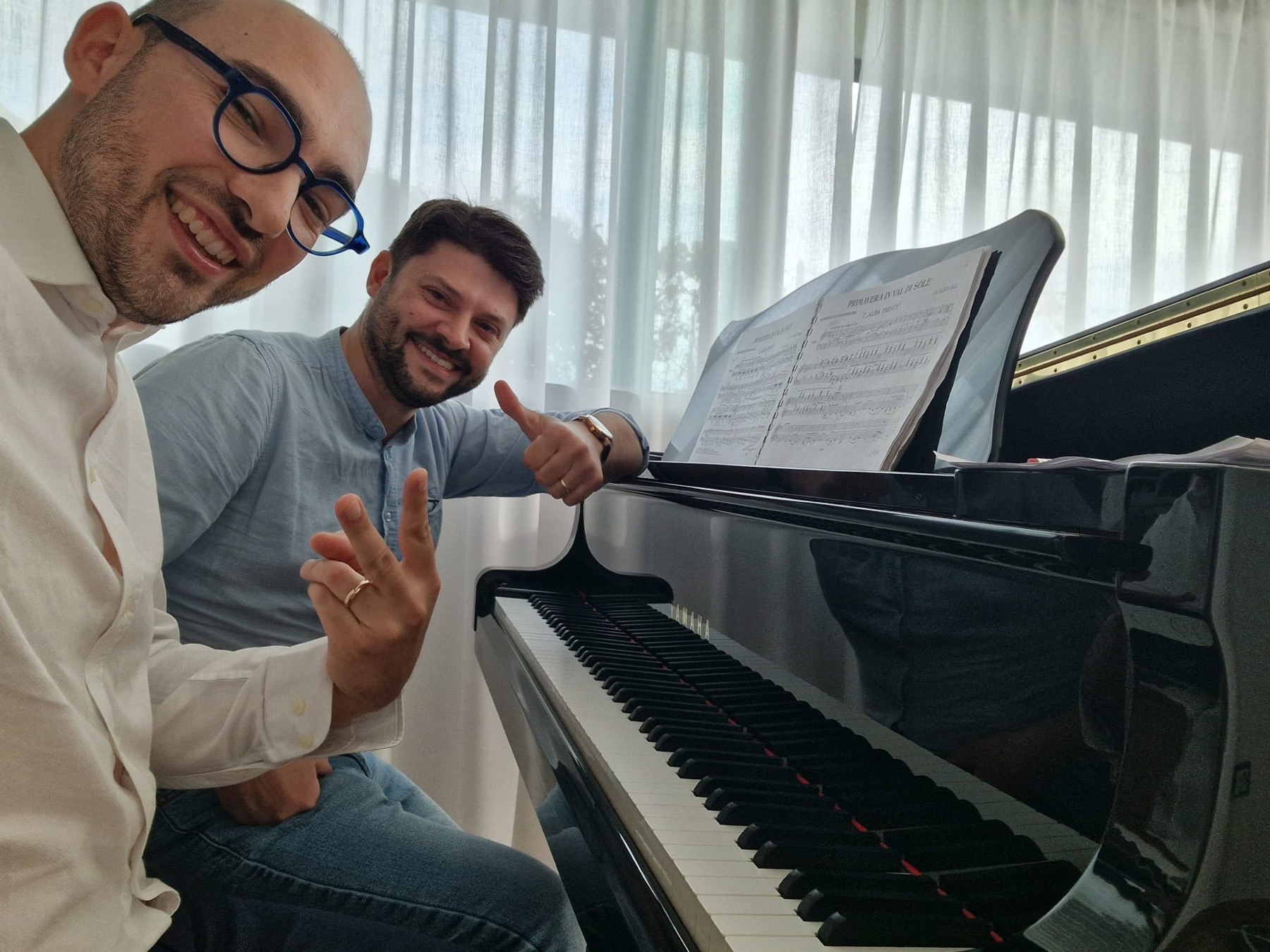 FERDIS Piano Duo rehearsing in 2026